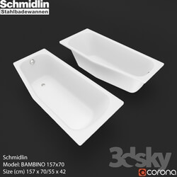 Bathtub - Schmidlin Stahlbadewannen - Bathtubs BAMBINO 