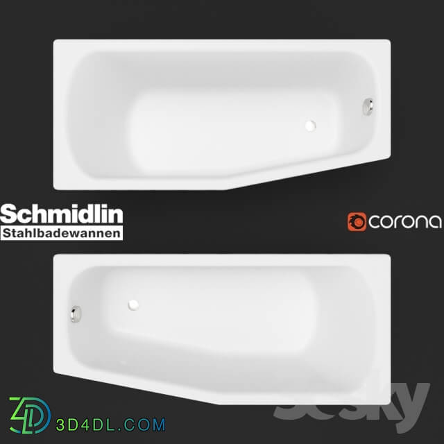 Bathtub - Schmidlin Stahlbadewannen - Bathtubs BAMBINO