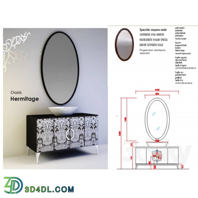 Bathroom furniture - Hermitage