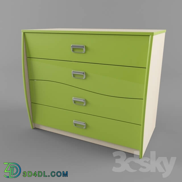 Miscellaneous - Chest of drawers_ Combi Neman-furniture_ MN-211-24