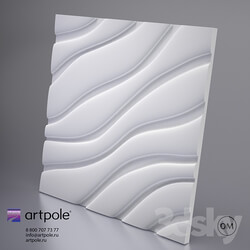 3D panel - Gypsum panel 3d Velvet by Artpole 