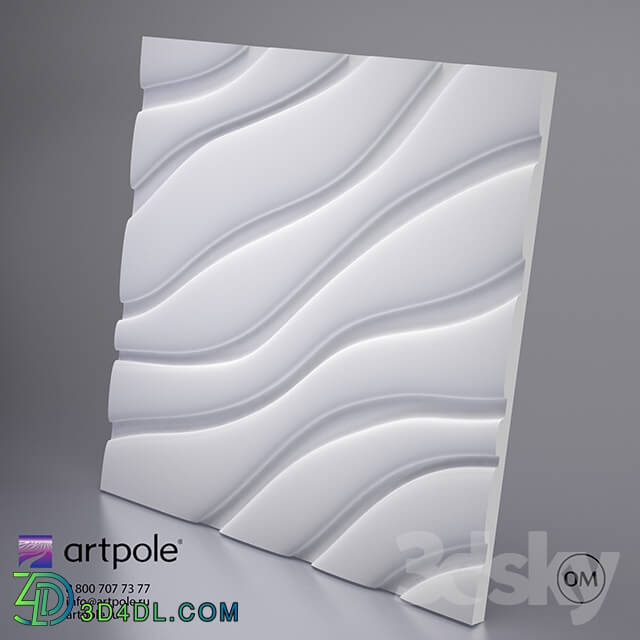 3D panel - Gypsum panel 3d Velvet by Artpole