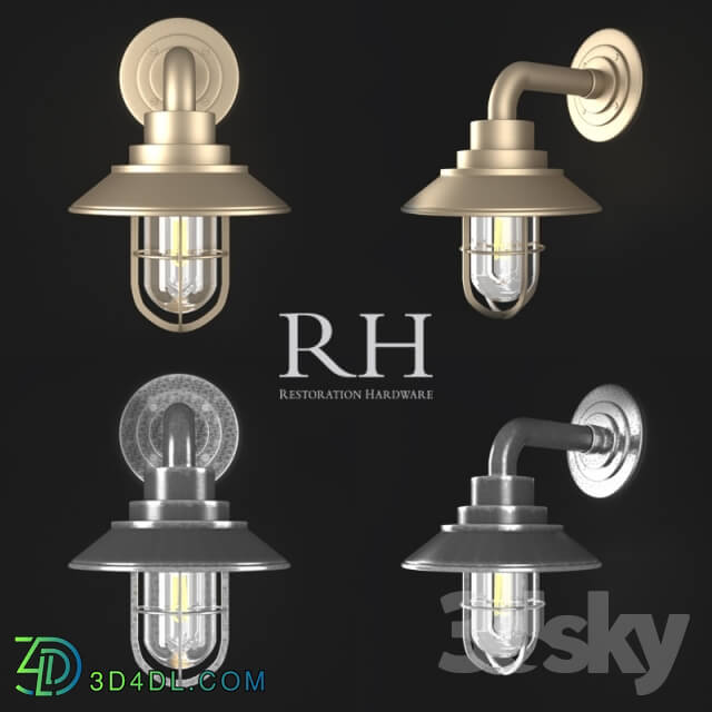 Wall light - MINI-ARB with a visor _Restoration Hardware_