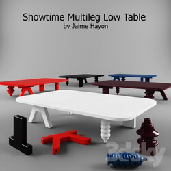 Table - Showtime Multileg Low Square Table by Jaime Hayon 