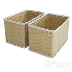 Bathroom accessories - seagrass baskets 