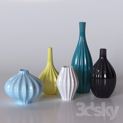 Vase - A set of ceramic vases 