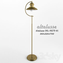 Floor lamp - Lamp Altalusse INL-5027F-01 Brushed Gold 