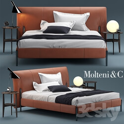 Bed - Bed molteni BEDS NICK 