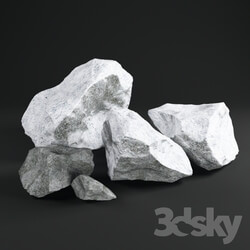 Other architectural elements - Mountain stones_snow 