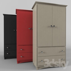 Wardrobe _ Display cabinets - Sonoma Armoire Wooden Wardrobe Storage 