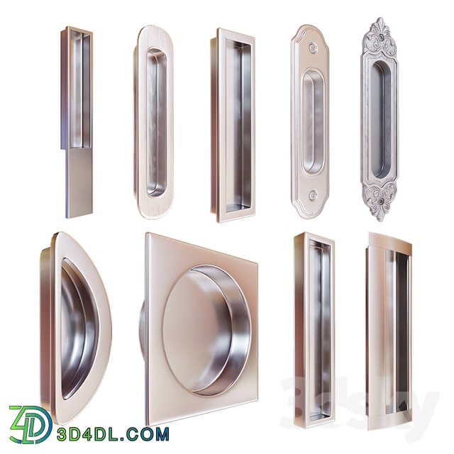 Doors - Recessed handles for sliding doors