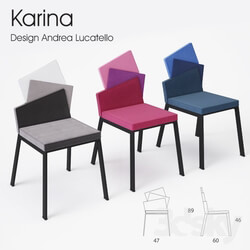 Chair - KARINA Chair by ITALY DREAM designer Andrea Lucatello 
