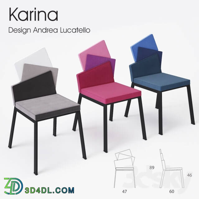 Chair - KARINA Chair by ITALY DREAM designer Andrea Lucatello