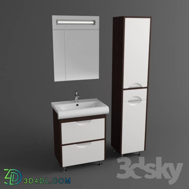 Bathroom furniture - Aqua Rhodes Nika 65