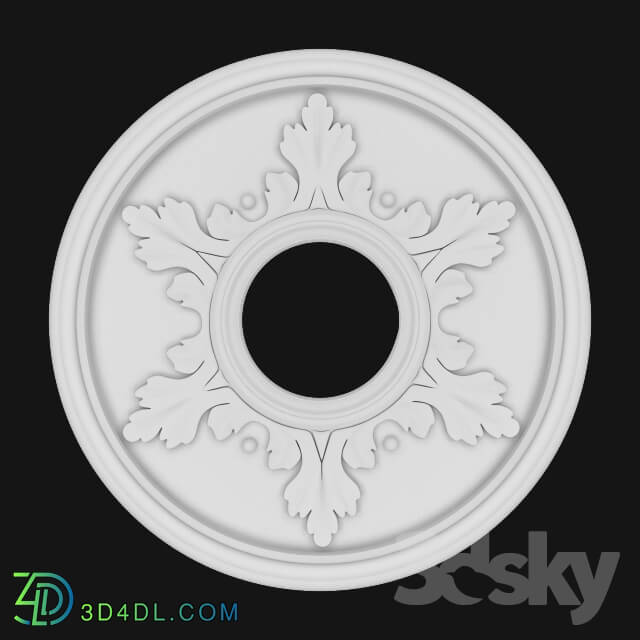 Decorative plaster - Rosette d-400