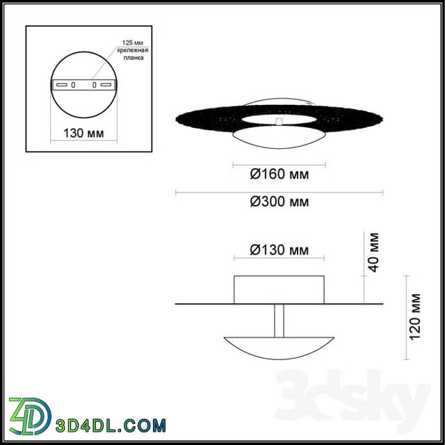 Wall light - Wall-ceiling lamp ODEON LIGHT 3559 _ 18L_ 3559 _ 24L SOLARIO