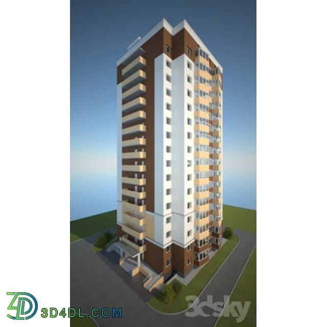 Building - 16-storeyed residential house