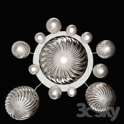 Ceiling light - Chandelier with glass balls 