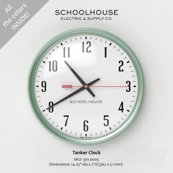 Other decorative objects - Schoolhouse Electric - Tanker Clock 