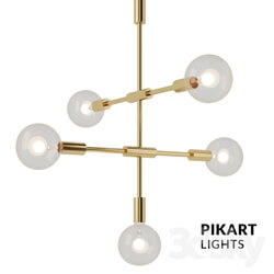 Ceiling light - Chandelier Brass Pikart ART 3961 