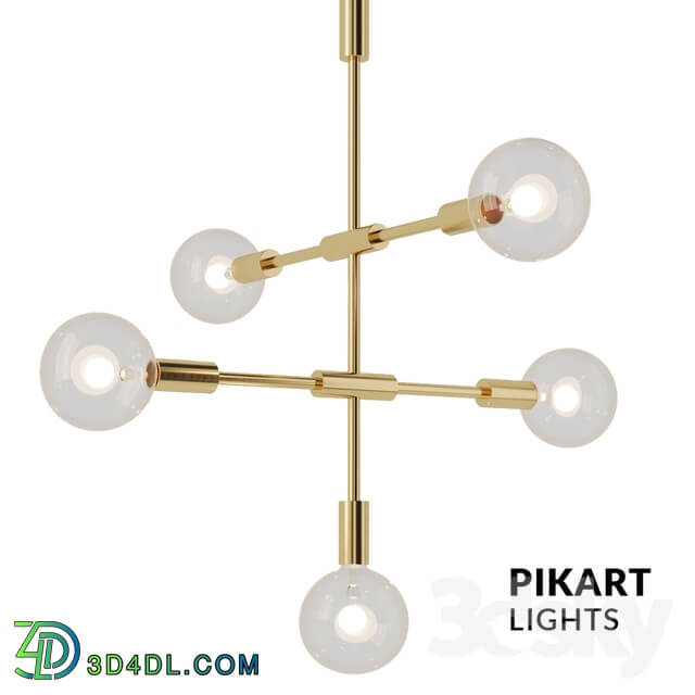 Ceiling light - Chandelier Brass Pikart ART 3961