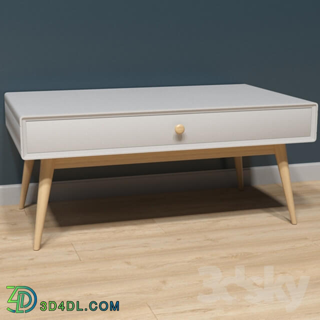 Table - Coffee table with 1 drawer and 1 niche_ jimi white La Redoute Interiors