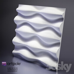3D panel - Plaster 3d panel Drop from Artpole 