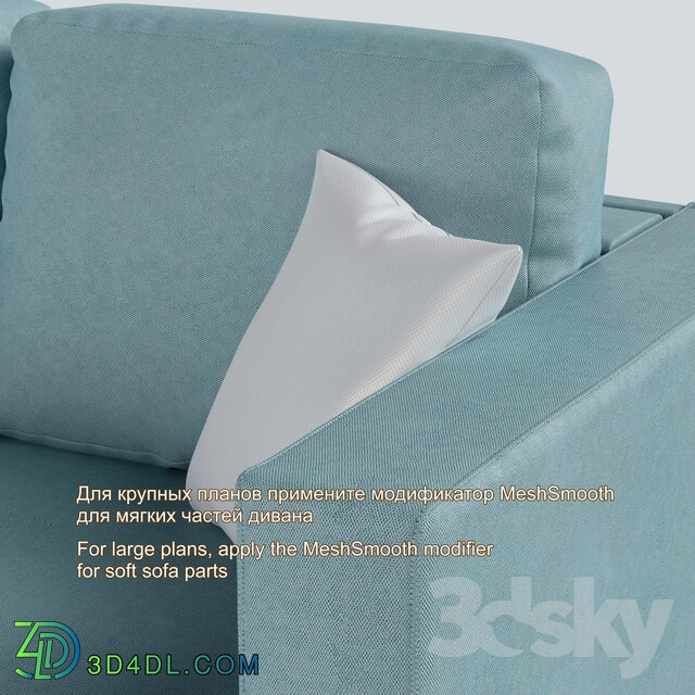 Sofa - OM Sofa bed _Lux-1 Soft_. Models from the Factory of upholstered furniture _STD_.