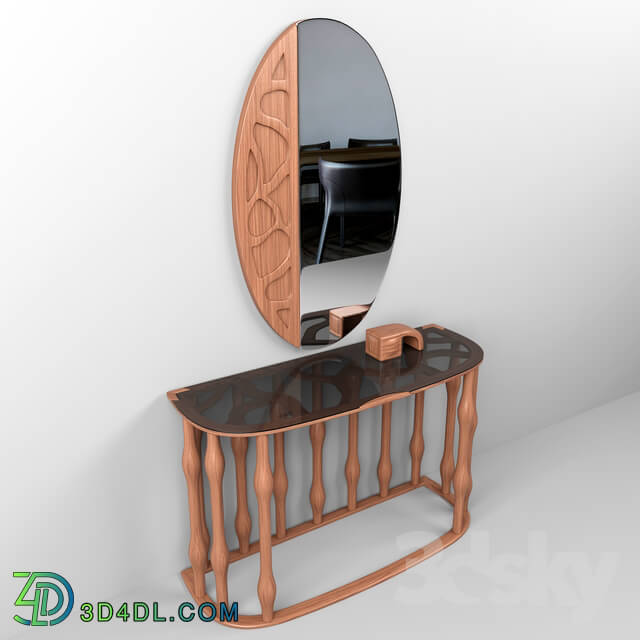 Table - Sideboard with mirror Optimum
