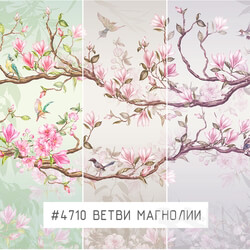 Wall covering - Creativille _ Wallpapers _ Magnolia branches 4710 