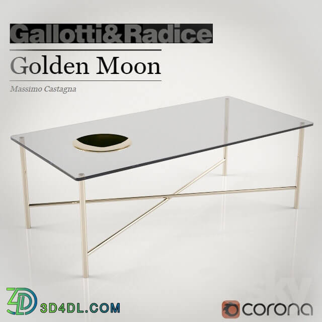 Table - Gallotti _amp_ Radice Golden moon table