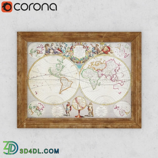 Frame - DigitalVision - Antique Maps