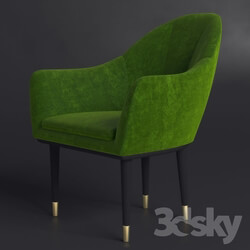 Arm chair - Green restaurant chair 