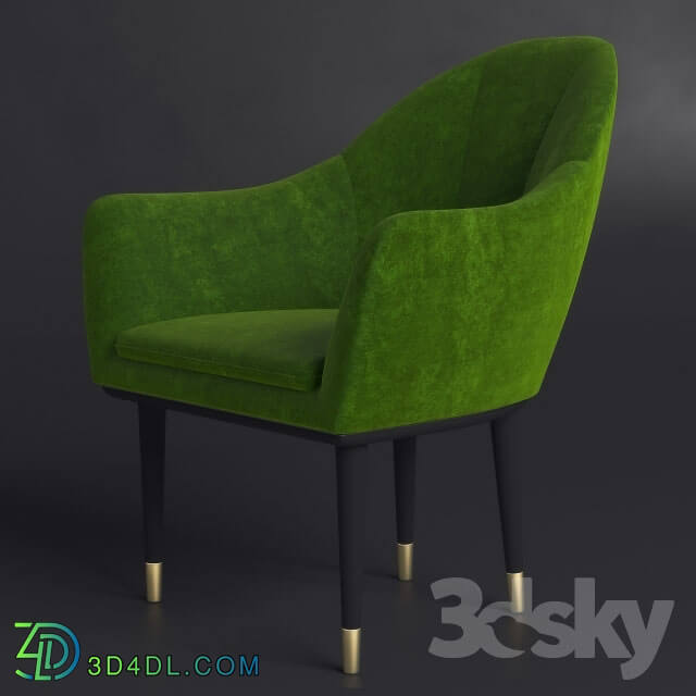 Arm chair - Green restaurant chair