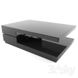 Table - Modern Coffee Table With Black 