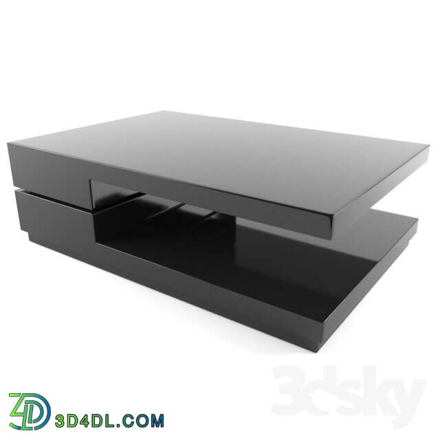 Table - Modern Coffee Table With Black