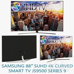 TV - Samsung 88 _quot_SUHD 4K Curved Smart TV JS9500 Series 9 