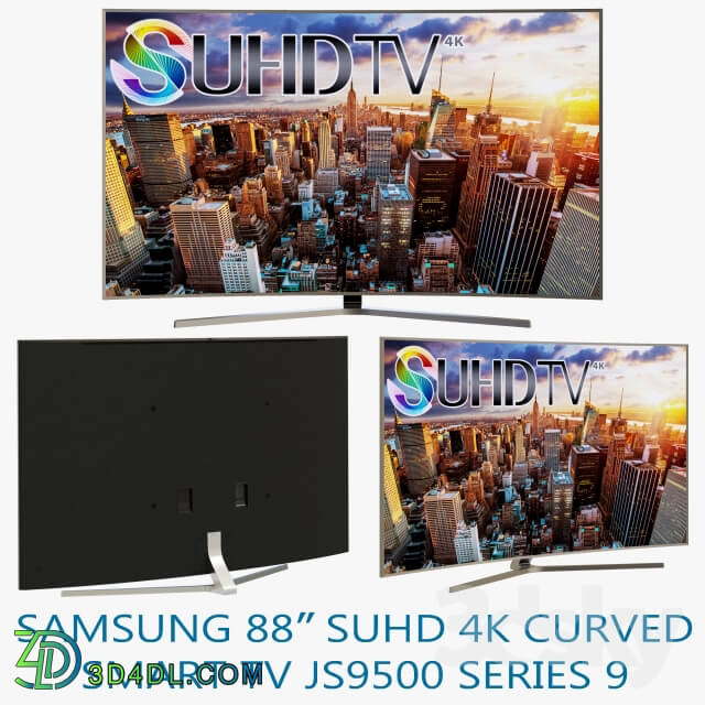 TV - Samsung 88 _quot_SUHD 4K Curved Smart TV JS9500 Series 9