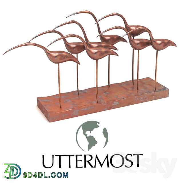 Other decorative objects - Uttermost Large Group of Egrets