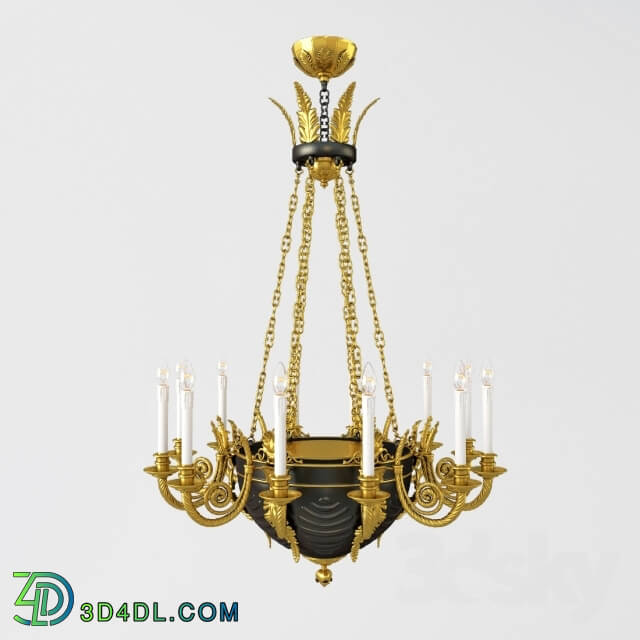 Ceiling light - The chandelier in the Empire style