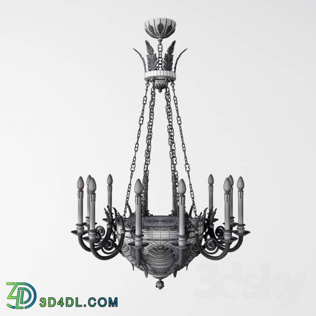 Ceiling light - The chandelier in the Empire style