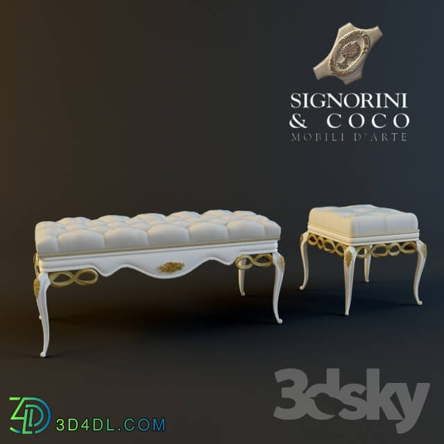 Other soft seating - Bench and poof Signorini _amp_ coco_ Forever