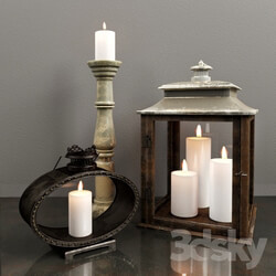 Decorative set - A set of candlesticks 