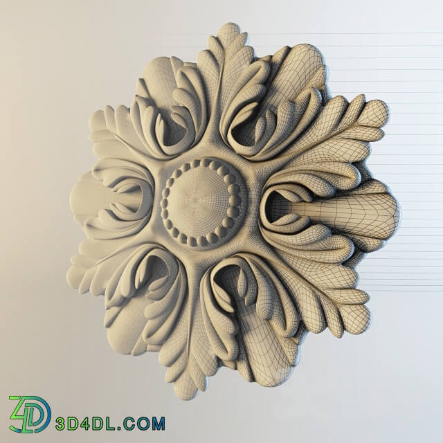 Decorative plaster - ceiling rosette