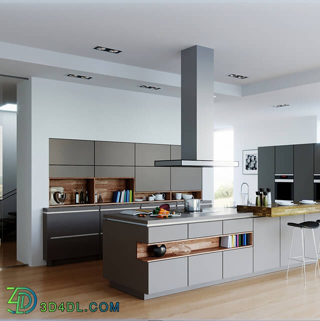 Kitchen - Goldreif by Poggenpohl Pure Kitchen _vray _ corona_