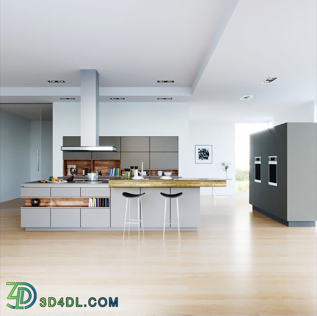 Kitchen - Goldreif by Poggenpohl Pure Kitchen _vray _ corona_