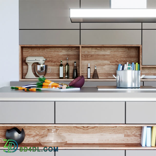 Kitchen - Goldreif by Poggenpohl Pure Kitchen _vray _ corona_