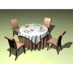 Table _ Chair - round General d_cor 