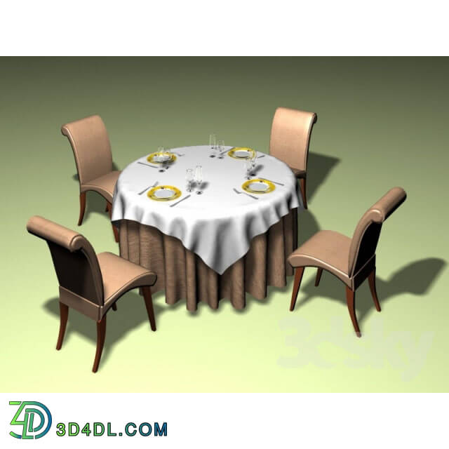 Table _ Chair - round General d_cor