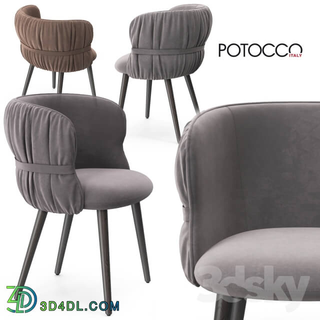 Chair - Potocco Coulisse armchair